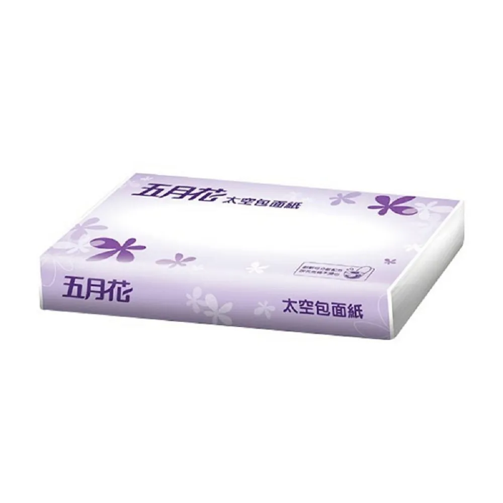 【MAY FLOWER 五月花】太空包面紙-可分散配方(100抽*96包 透明/彩版包隨機出貨)