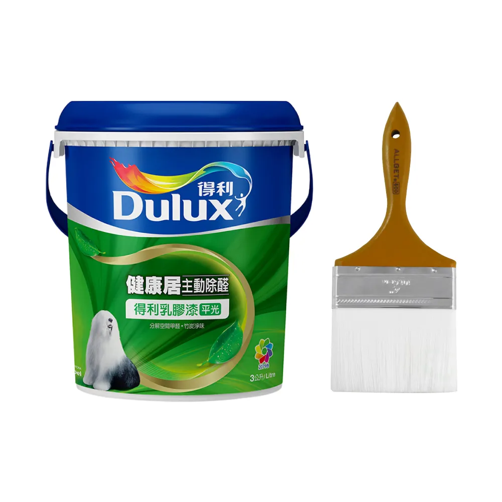 【得利】電腦調色《莫蘭迪色系》健康居除甲醛乳膠漆 A-991K（3公升裝）(內牆漆)