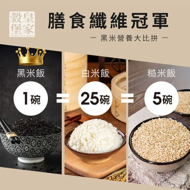 【皇家穀堡】莊園黑米1kg 中元拜拜普渡(榮獲食品界的米其林iTQi 肯定)