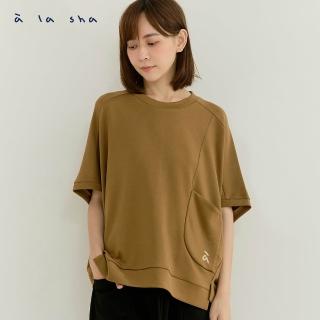 【a la sha】家族躲貓貓創意連袖寬鬆T
