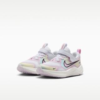 【NIKE 耐吉】運動鞋 童鞋 中童 魔鬼氈 COSMIC RUNNER SE 2 PS 粉白 IV6225-100(3C5584)