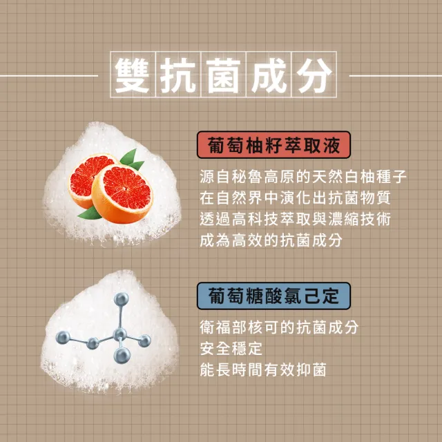 【Dr’s Formula 台塑生醫】葡萄柚抗菌潔手乳400g 3入組