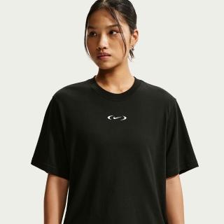 【NIKE 耐吉】短袖上衣 女 T恤 寬鬆 AS W NSW NK CLSC BXY TEE SPD 黑 IM6412-010