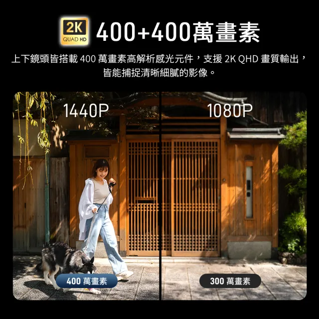 【FAMMIX 菲米斯】800萬雙鏡頭全彩無線戶外監視攝影機D4(兩入組)