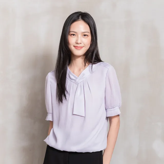 【perng yuh 芃諭名品】微風語境 結飾 雪紡上衣(2026 AW Collection|5C秋冬新品上市)