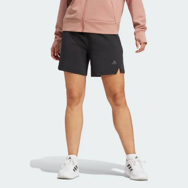 【adidas 愛迪達】運動 休閒 短褲 女褲 D4T KNIT SHORT (JP2662)