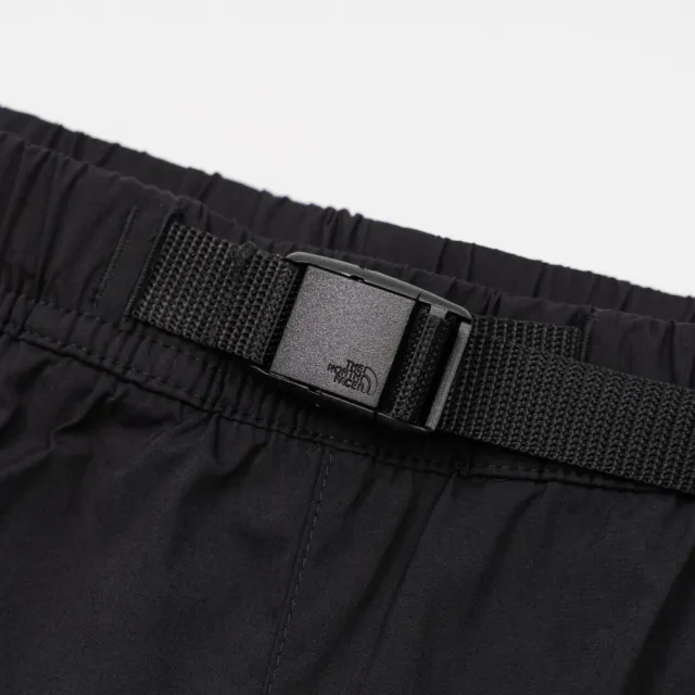 【The North Face】北面女款黑色DWR防潑水抽繩口袋短褲｜8G02JK3