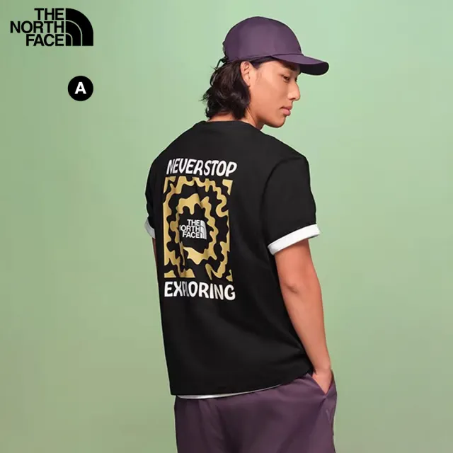 【The North Face】線上獨家款｜北面男女款 FLASHDRY速乾透氣LOGO短T (多款任選)