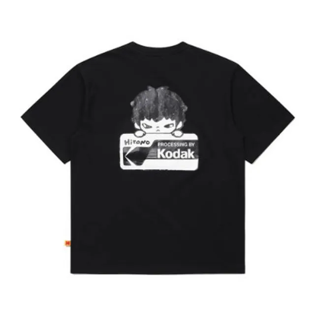 【KODAK Apparel】柯達 男女同款 短袖T恤 涼感 KODAK X Hirono 口袋印花 共2色 / KB602036BLK KB602036WHT