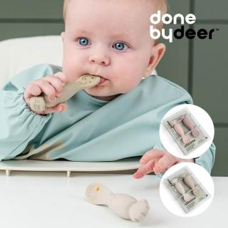 【Done by deer】矽膠學習湯匙兩件組