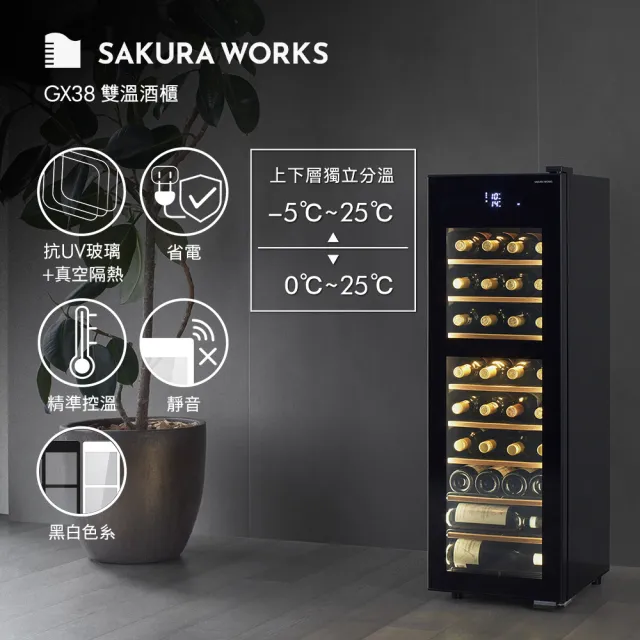 【SAKURA WORKS】Sakura Works GX38 氷溫M5 白色/黑色 (分層分溫 -5度~25度)
