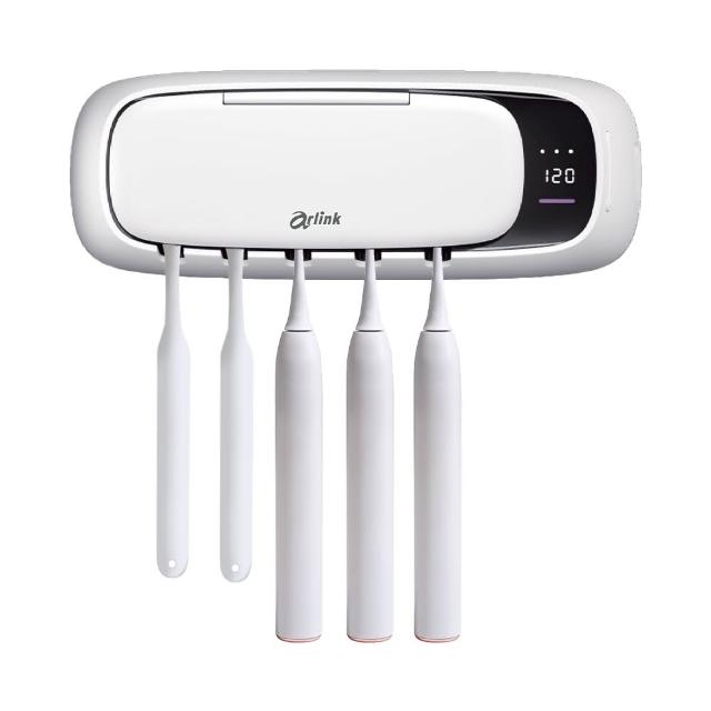 【Arlink】TS65牙醫推薦雙UV紫外線消毒器 殺菌99.9% 4000mAh 免打孔壁掛 /牙刷殺菌/牙刷置物架/牙刷架