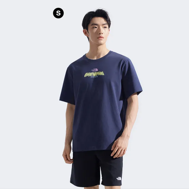 【The North Face】MOMO獨家款｜北面男女款純棉吸濕排汗印花短袖T恤 (多款任選)