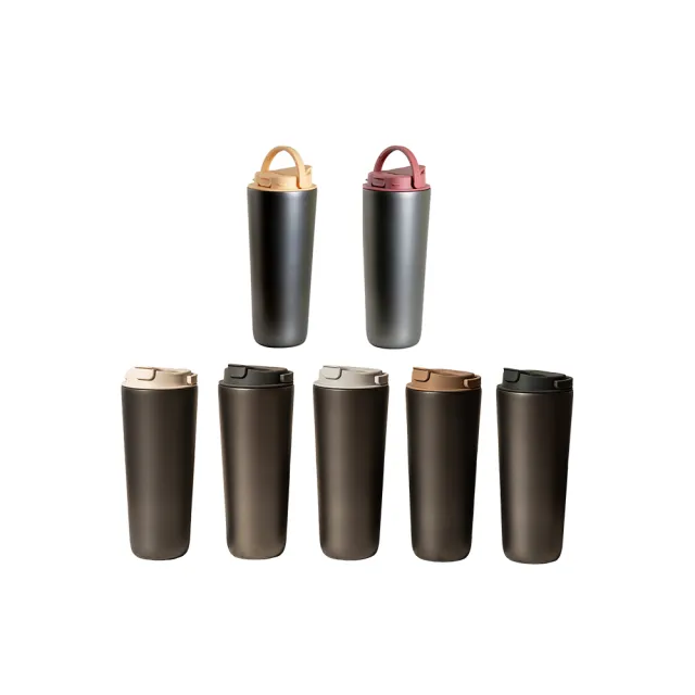 【Titanium 鈦造】純鈦跳跳杯 鈦色系列 800ml (鈦保溫杯 保溫瓶 台灣鈦杯 鈦金屬 長效保溫 環保杯 隨行杯)