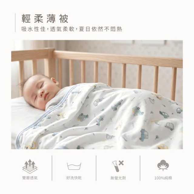 【PUKU 藍色企鵝】雲朵抱抱晚安新生彌月禮盒(台灣製雲朵枕+包巾+薄被+樂豆玩偶)