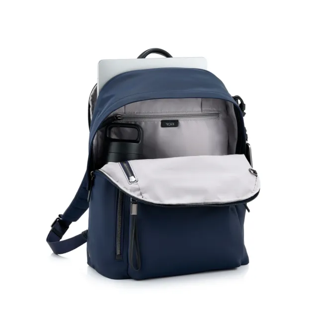 【TUMI】Voyageur Halsey 14 吋筆電都會休閒後背包 - 墨/黑