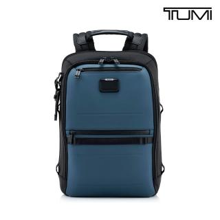 【TUMI】Alpha Bravo Dynamic 彈道尼龍商務休閒後背包 - 灰藍