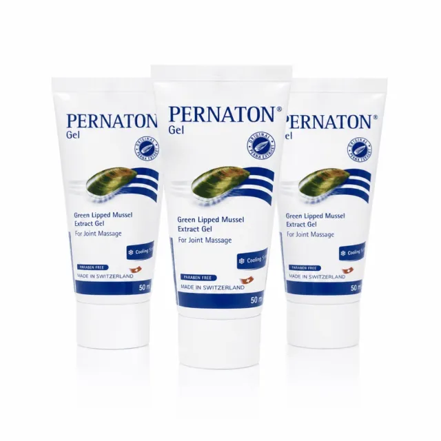 即期品【PERNATON 百通關】涼感關節凝膠 50ml/超值三入組 (瑞士原裝進口 擦的葡萄糖胺)