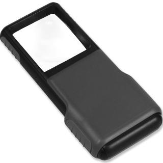 【CARSON 卡薾紳】美國 Brite LED 滑蓋放大鏡 5x / 物品觀察 老人閱讀 年長長者 輔助視力