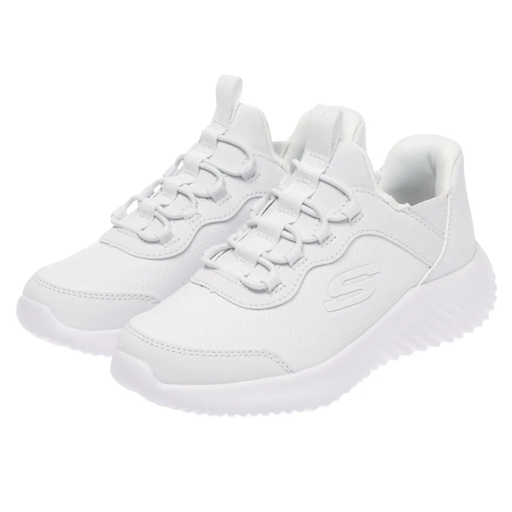 【SKECHERS】男童系列 男童鞋 運動鞋 瞬穿舒適科技 BOUNDER (403896LWHT)
