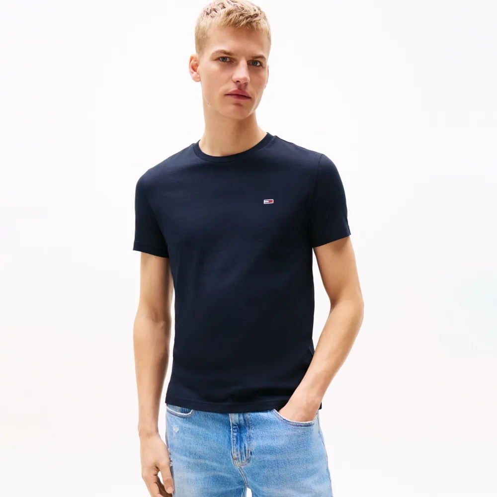 【TOMMY HILFIGER】官方旗艦館兩件入修身平紋針織 T恤_拼色