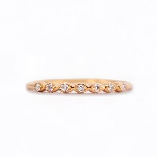【One&Only Diamond】最白D色 14K金 玫瑰金 天然鑽石(Noah‘s Ark Ring 挪亞方舟之戒)
