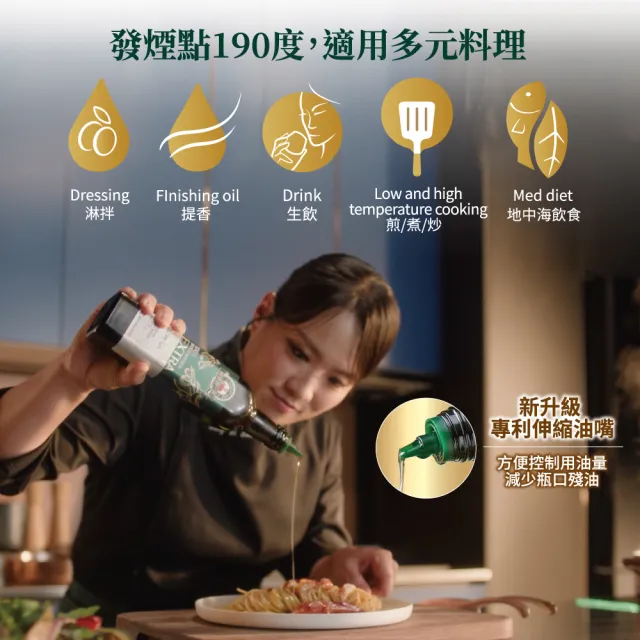 【得意的一天】頂級初榨橄欖油500mlx2瓶