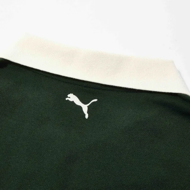 【PUMA】短袖上衣 女 POLO衫 亞規 MSC 綠 63898470