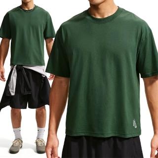 【NIKE 耐吉】As U Nsw Tee Lse Shrt Boxy ESS 男款 綠色 寬鬆 短袖 II3703-323