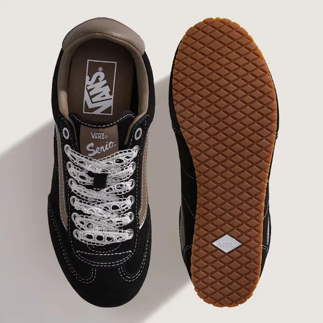 【VANS】官方旗艦 Super Lowpro 蕾絲黑色滑板鞋 休閒鞋