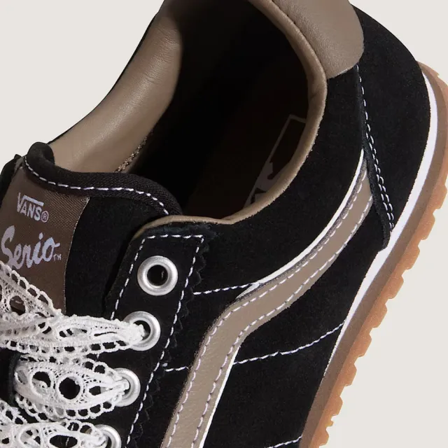 【VANS】官方旗艦 Super Lowpro 蕾絲黑色滑板鞋 休閒鞋