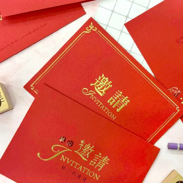 【SEASON 四季紙品禮品】邀請卡(紅) 18K 慶祝 邀約 IK2506-61~66