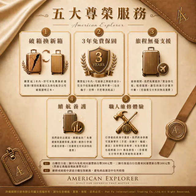 【American Explorer 美國探險家】20吋 前開行李箱 速達 TSA海關鎖 靜音輪 前開式 CF22 旅行箱 登機箱