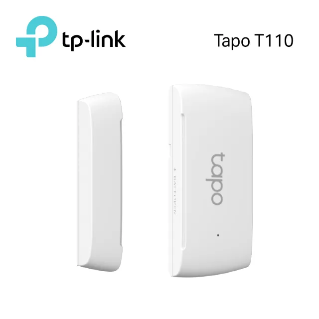 (智能網關組)【TP-Link】Tapo T110 智慧門窗防盜感應器(CR鈕扣電池/即時監控/簡易安裝/需搭配網關使用/Tapo