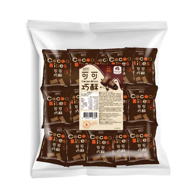 【盛香珍】可可巧酥375g/包 (起司/草莓/巧克力)-口味任選3包 中元普渡/拜拜/澎派/餅乾