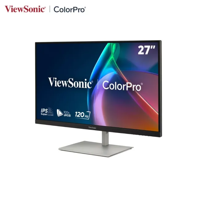 【ViewSonic 優派】VP2766-2K 27型IPS 2K 120Hz廣色域專業設計繪圖(內建喇叭/可旋轉/Type-C/Pantone)