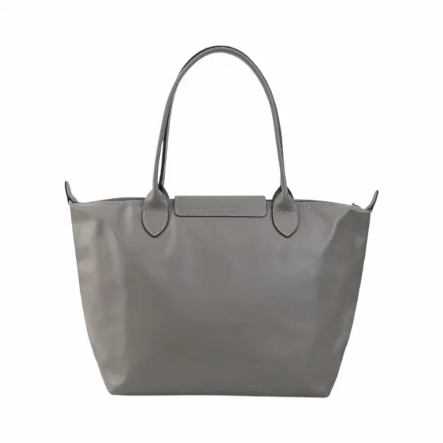【LONGCHAMP】Le Pliage Xtra 牛皮革側肩包(斑鳩灰)M
