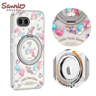 【apbs】三麗鷗 Google Pixel 10a/Sony Xperia 1 VIII 精孔鏡頭保護360磁吸立架殼-花季雙子星