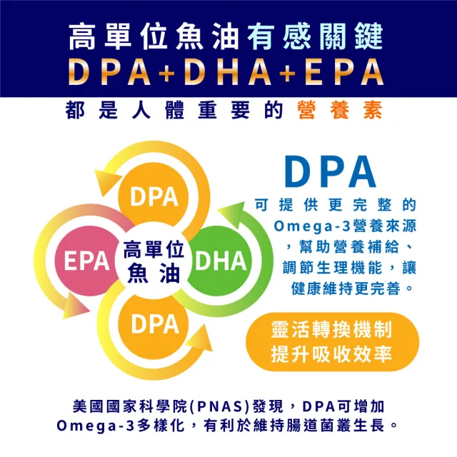 【友GO健康】高單位魚油95%Omega-3 EPA+DHA+DPA 6盒入共180顆(高濃度挪威魚油/小型鯷魚來源)