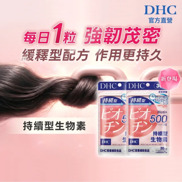 【DHC】持續型生物素 30日份 二入組(30粒/包 飯後一粒/緩釋型)