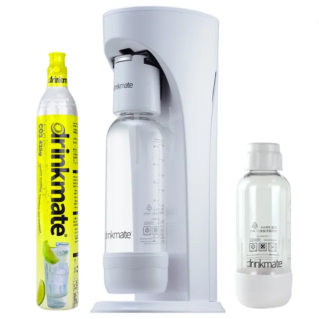 【美國Drinkmate】Rhino410 犀牛機 氣泡水機 (消光黑/珍珠白/土耳其藍)