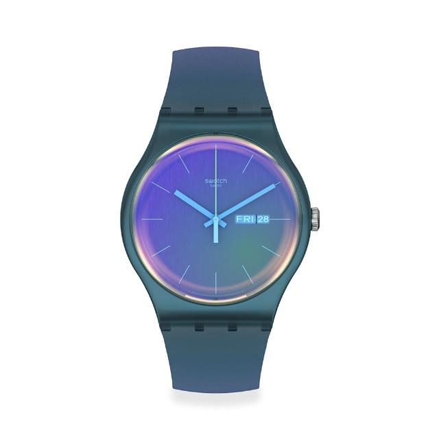【SWATCH】FADE TO PINK 太陽光譜折射錶盤/經典手錶/男錶/女錶/瑞士製造 SO29N707 (41mm)