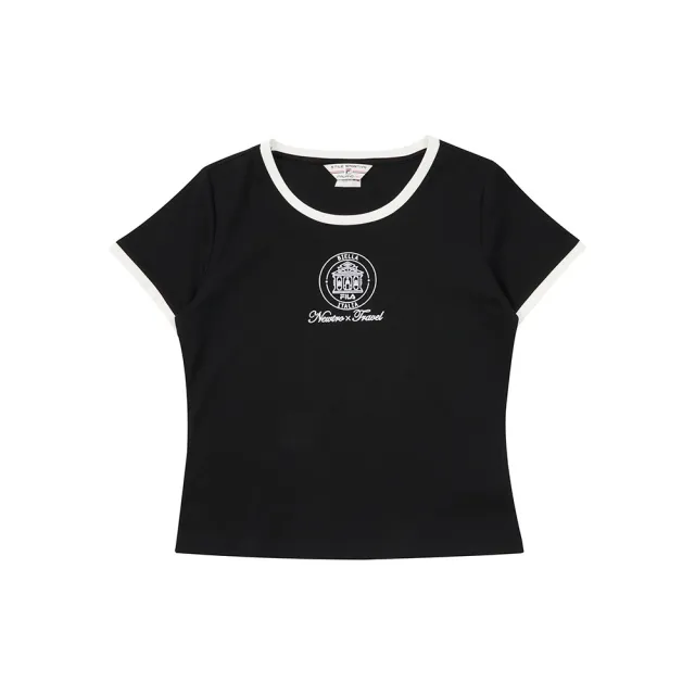 【FILA】女短袖圓領T恤-黑色 5TEA-5441-BK