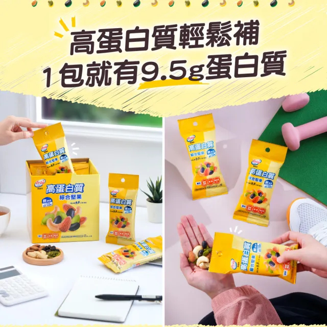 【萬歲牌】高蛋白質無調味綜合堅果 (30gx12包/盒)