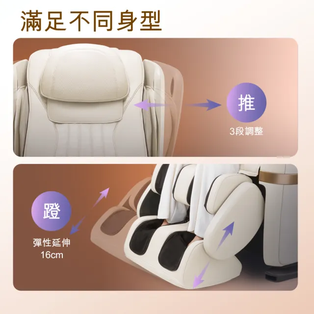 【OSIM】V手天王3_OS-8242奶油白(按摩椅 養生按摩椅 AI按摩椅 智能按摩椅)