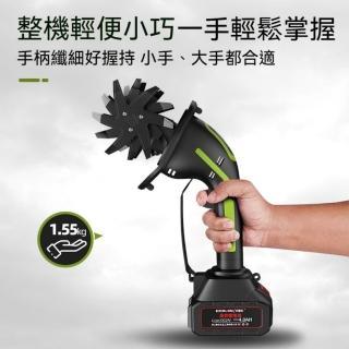 【TAMZU 潭祖】電動鬆土機 小型家用微耕地機 一電一充微耕機 手持式翻土機 鋰電翻地鬆土機 園藝工具