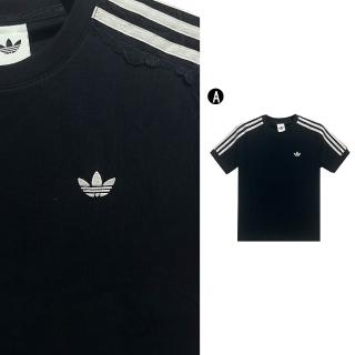 【adidas 愛迪達】蕾絲 圓領短袖T恤 LACE 3S TEE 女 A-LG4263