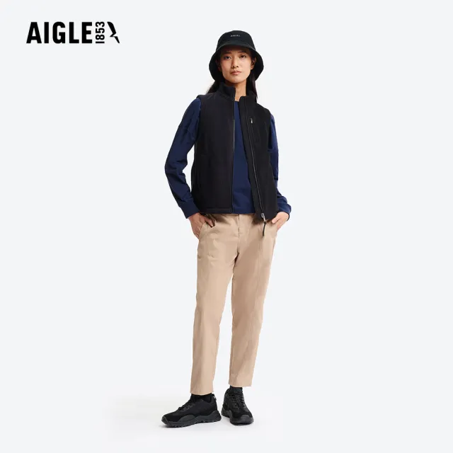 【AIGLE】女 快乾抗菌長袖T恤｜AG-5A253A052 海軍藍 (女裝 有機棉 吸濕快乾 排汗衣 長袖 長袖上衣 長袖T恤)