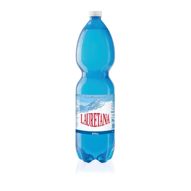 即期品【LAURETANA 蘿莉塔娜】義大利 天然冰河水 塑膠瓶 1500mlx6入(冰河水 收縮膜官方直營)