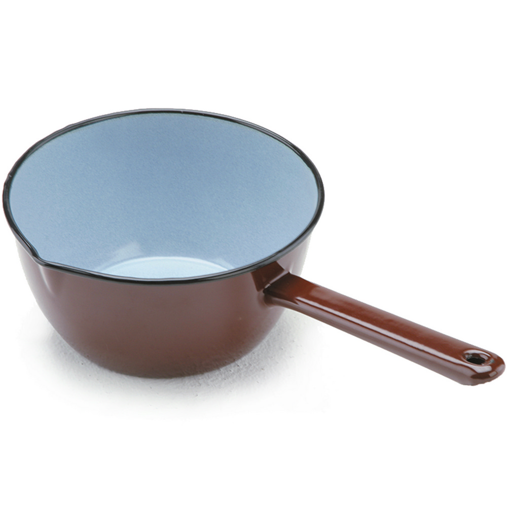 【IBILI】西班牙 琺瑯牛奶鍋 棕16cm / 醬汁鍋 煮醬鍋 牛奶鍋